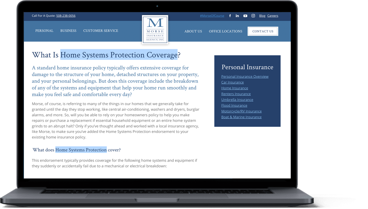 Photo of LBA content on a laptop